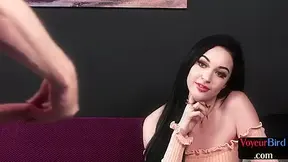 CFNM British Darling teases wanker who wanks on her