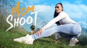 Petite Czech MILF Lexi Dona seduces random stranger in workout gear