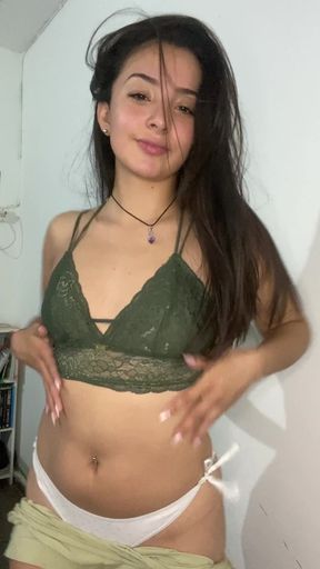 Teen GF shows off her tits on OnlyFans