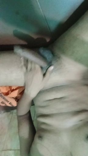 Desi boy masterbating in bathroom