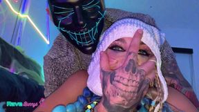 khloe kapri gets her pussy pounded in a rave-bunny suit!