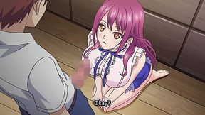 Hentai hottie releases a guy's sexual tension with her tight pussy