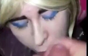 Sissy Slut Luce: Facial Fun with a Big Cock