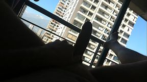 Flash in the windows with neighbors