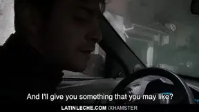 Latin - Taxi driver sucks latin dick, fucked for cash