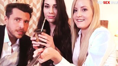 Arwen Gold Joins Swinger Slut Sicilia For Hot Consolation Sex With Hard Cock Stud - VIP SEX VAULT
