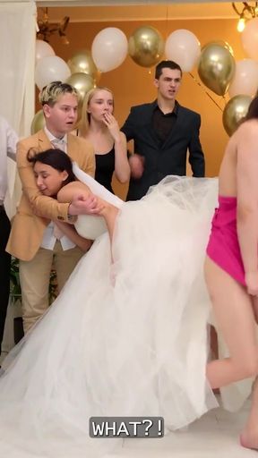 BRIDE4K. Crazy Russian wedding sex   Clip 1