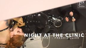 Night at the Clinic with Freshie Juice and Meat Puppet - Latex Urethral Sounding (MOV)