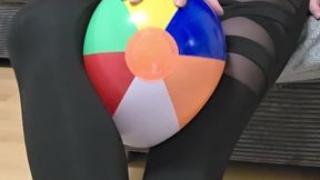 Beach Ball Thigh Crush. No Escape