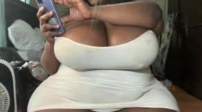 Mature Ebony Craving for Big White Cock and Moaning Fetish