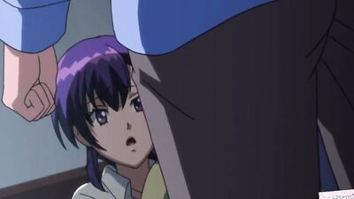 Watch this cute anime babe with pigtails get her tight holes drilled by a fat cock