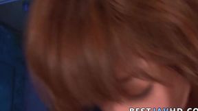 Sana Anzyu's knockers are tear-inducing as she BJ's on a Japanese fellatio video.