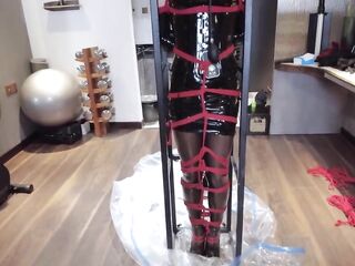 Mz32 - Fastened Within a Metal Device, Reaching a Vibrating Orgasm.