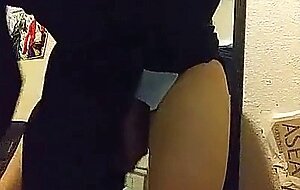 Latin Twink Crossdresser Rides His Toy