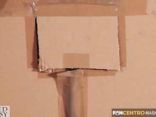 Witch locks a guy in a box and milks his juice from the penis - FEMDOM