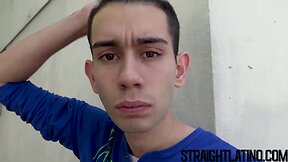 Straight latin gets his butt barebacked for the first time
