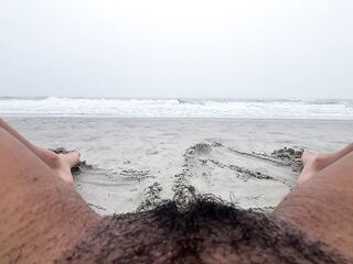 stripped beach flashing squirting cunt