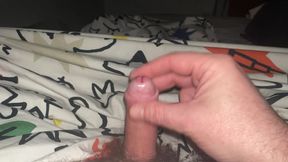 Small cock handjob with big cumshot