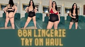 BBW Lingerie Try On Haul 4K