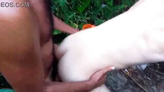 I left the white stud's fuckbox utter of milk.