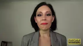 Classy UK MILF Belle OHara submits to dominant man