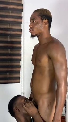 Classy Rich Ebony Housewife Pleased by Three Black Guys