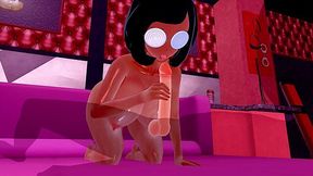 Busty 3D Hentai Slut with Big Ass & Glasses Gets Fucked