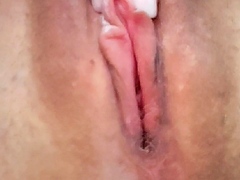 Close up solo beauty toying ass
