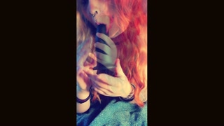 M3treSluggy,Little E-girl/Goth, Ahegao/Blowjob and Saliva Compilation