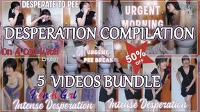 Female Desperation Compilation - Enjoy this discount on various clips of Lunasha who urgently needs to pee, moans, begs, squirms, and rushes to the toilet to empty her bladder of some of the longest urine streams she ever had!