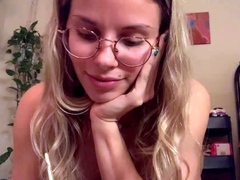 Horny Blonde In Solo Masturbation