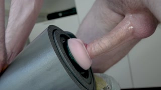 Big britain white cock fuck Favorite Fleshlight deep, strong and ruined.