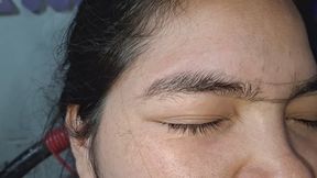 My first time waxing my eyebrows
