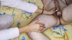 Femdom Mistress fists slave's ass and gives prostate massage