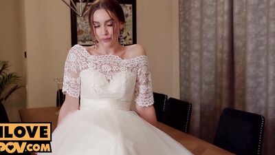 POV - Sexy bride to be Luxury Girl craves your company after running out on fiancé