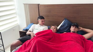 MILF shares bed with stepson and husband what happens next