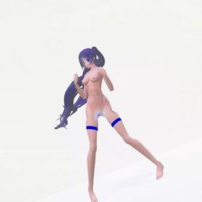 Strong Hatsune Miku Hentai Muscle Body Six Pack Nude Dance Mmd 3D Blue Hair Color Edit Smixix