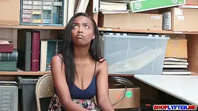 Ebony Teen 18+ Thief Fucks For Freedom - Daya Knight