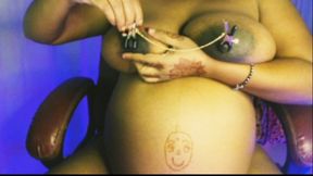 Naked pregnant sucking nipple nipple clumsy.