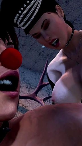 Dominant Shemale and Male Slave