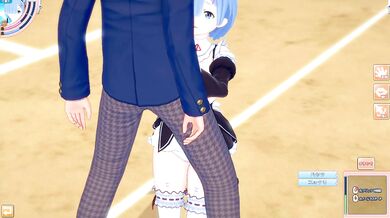 [Hentai Game Koikatsu! ]Have sex with Re zero Big tits Rem. 3DCG Erotic Anime Video.