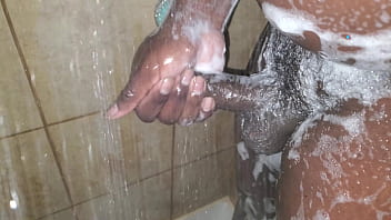In the shower