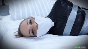 Chloe - Catsuit Burglar Mysterious Bondage FULL Bondage + 3 Gag Video HD