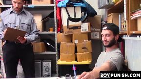 BoyPunish.com - Inked thief's raw, hard ass fucking by a hairy, dominant Latino offic