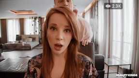 Cute redhead babe Lottie Magne gets fucked well