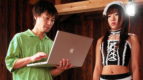 ”Cute looking Asian lady Mahiru getting drilled”