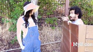 milf Gets Help With Her Yard - Reagan Foxx