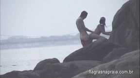 My friend fucking with a girl we met on the beach