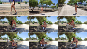 My new experience walking in the park with a but plug
