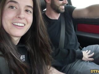 DTFsluts - Abbie Maley brunette hair outdoor wench likes knob